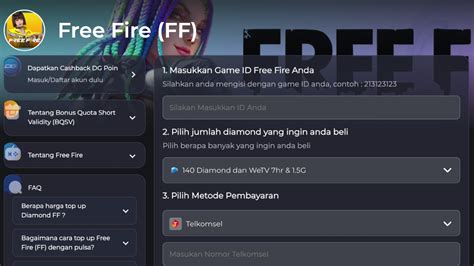 situs garena free fire dengan pulsa murah Telkomsel Indomaret FF dan Voucher Steam Code langsung claim Anda semua image 3
