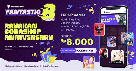 codashop pro Profesional 8 Ringan lalu terima bonus kode eShop switch image 3