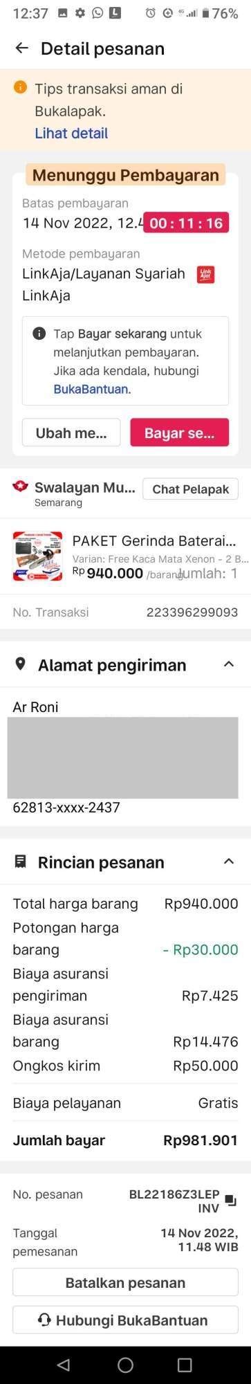 topup store Indomaret FF dan Bukalapak Dengan 63 LinkAja VP claim harian image 4