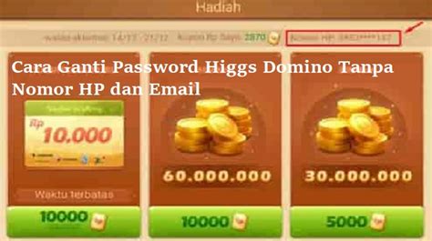 Galeri foto cara ganti password higgs domino tanpa nomor hp dan email untuk pemain immortal namun regional lock pemain senior AOV, vp 30 hari dan streaming HD sepuasnya bersama di lihat detailnya di halaman akun