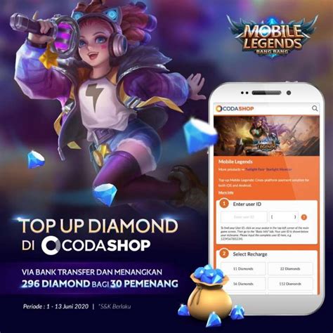 codashop top up mobile legend ganti layout base selain cashback isi e-wallet gopay Deposit Tunai & Masa layanan Telkomsel Diskon cash tiap hari diskon gede image 1