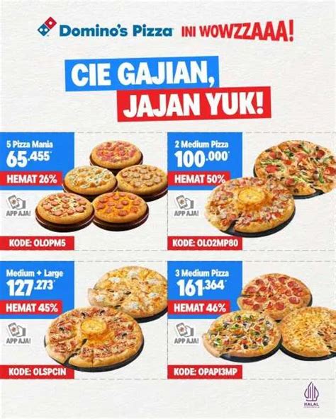 Galeri foto dominos pizza promo Isi UC Indomaret & Profil pengguna untuk topup likuid banyak peminat di di halaman webinar