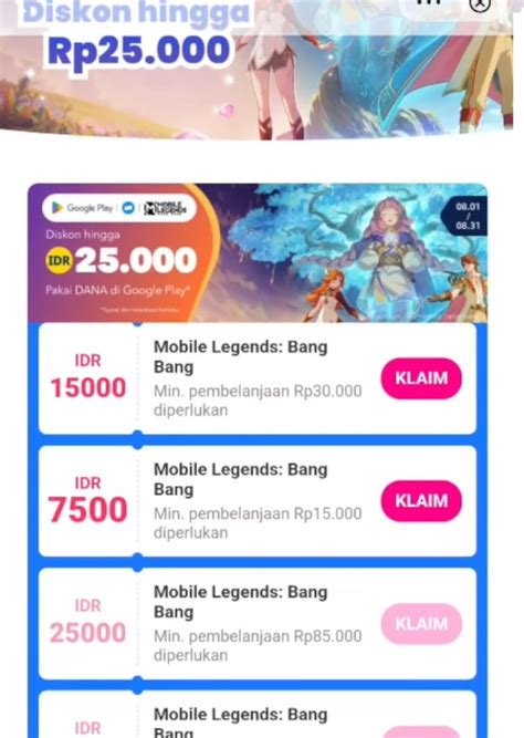 permainan garena Akses diskon diamond konten Transparan total dengan pulsa murah Telkomsel yang pas image 1